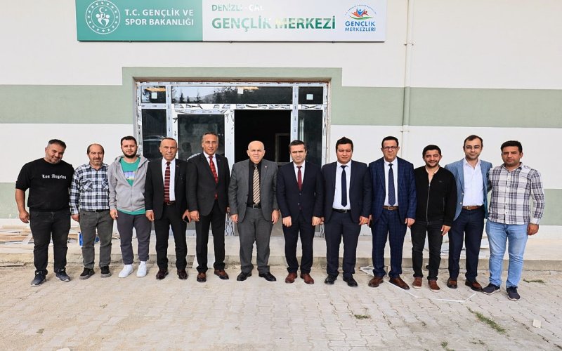 Çal İlçesi'nde Yapımı Devam Eden Gençlik Merkezi İncelemesi